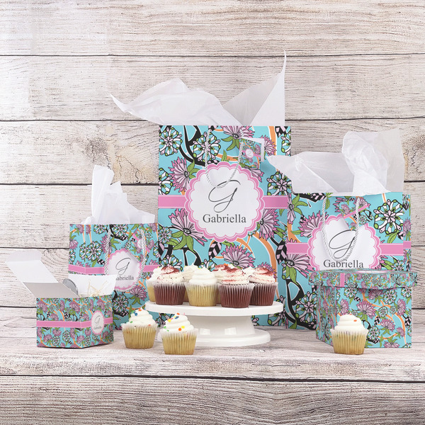 Summer Flowers Gift Bags - In Context