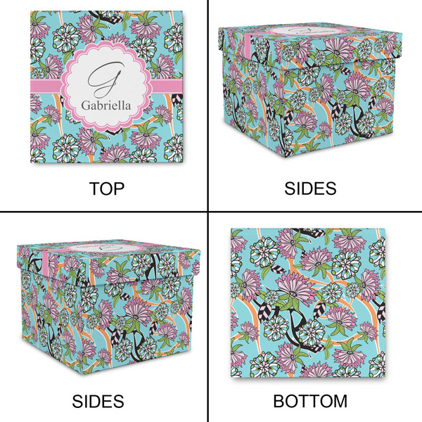 Summer Flowers Gift Boxes with Lid - Canvas Wrapped - Large - Approval
