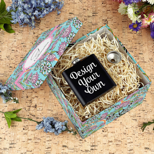 Summer Flowers Gift Boxes with Lid - Canvas Wrapped - Large - In Context