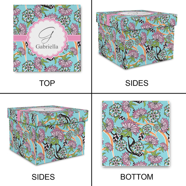 Summer Flowers Gift Boxes with Lid - Canvas Wrapped - Medium - Approval