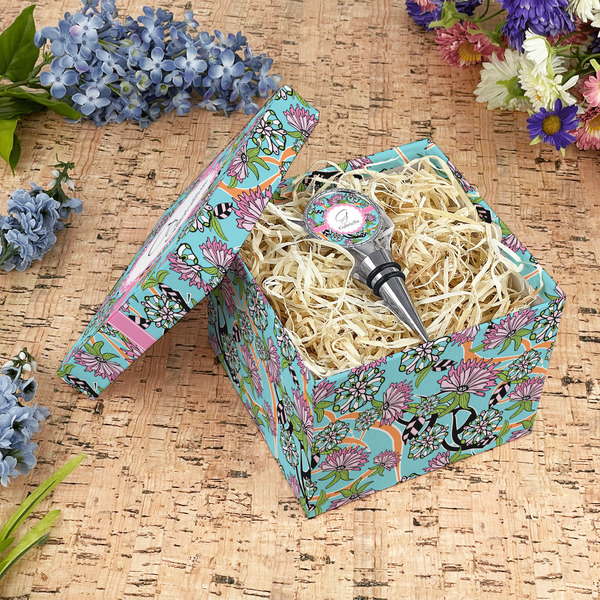 Summer Flowers Gift Boxes with Lid - Canvas Wrapped - Medium - In Context