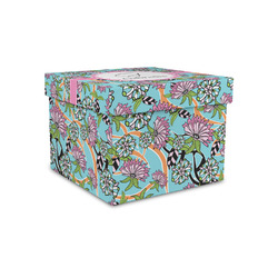 Summer Flowers Gift Box with Lid - Canvas Wrapped - Small (Personalized)