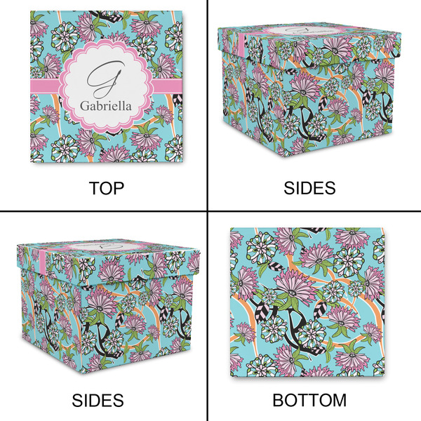 Summer Flowers Gift Boxes with Lid - Canvas Wrapped - XX-Large - Approval