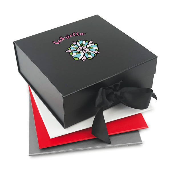 Custom Summer Flowers Gift Box with Magnetic Lid (Personalized)