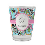 Summer Flowers Glass Shot Glass - 1.5 oz - Set of 4 (Personalized)