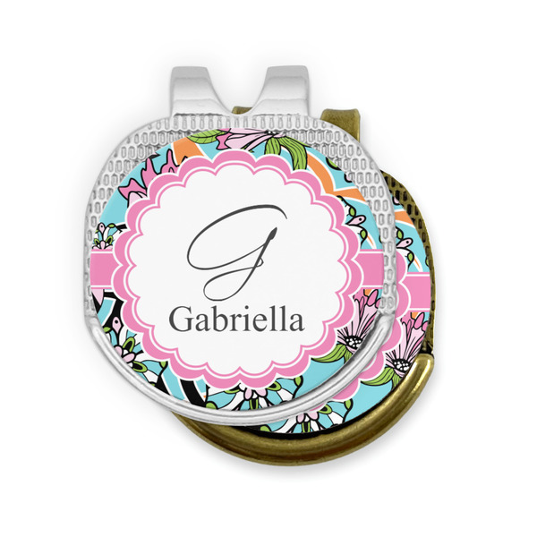Summer Flowers Golf Ball Marker Hat Clip - PARENT/MAIN