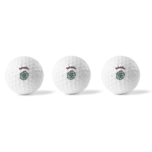 Summer Flowers Golf Balls - Generic - Set of 3 - APPROVAL