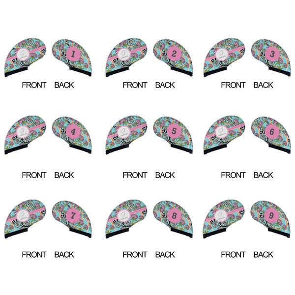 Summer Flowers Golf Club Covers - APPROVAL (set of 9)