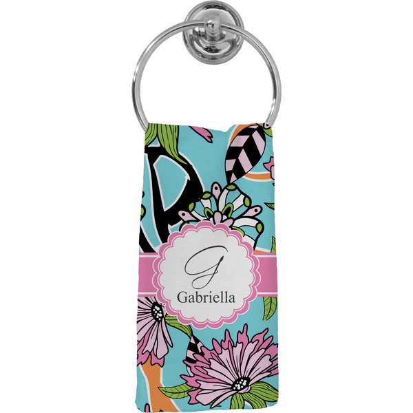 Custom Summer Flowers Hand Towel - Full Print (Personalized)