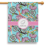 Summer Flowers 28" House Flag - Single Sided (Personalized)