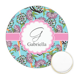 Summer Flowers Printed Cookie Topper - 2.5" (Personalized)