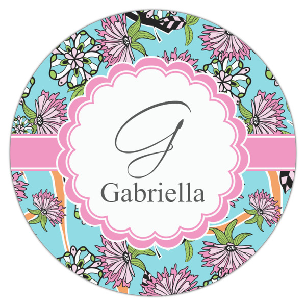 Summer Flowers Icing Circle - Small - Single