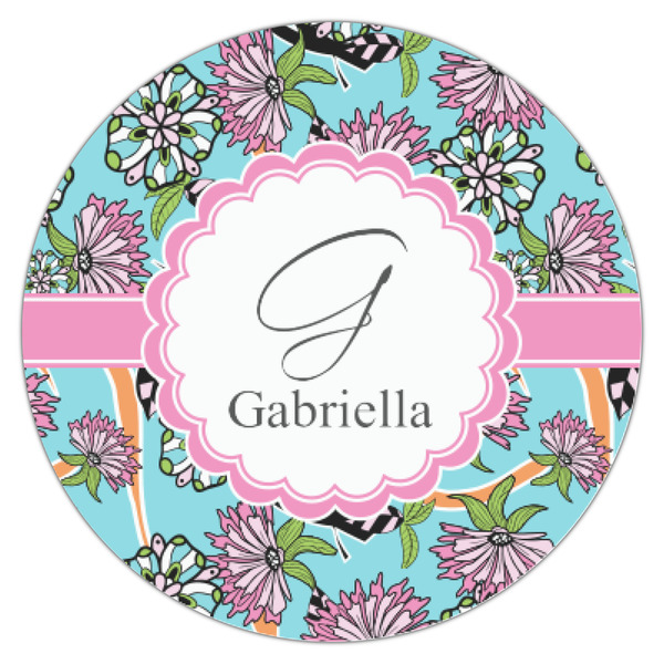 Summer Flowers Icing Circle - XSmall - Single