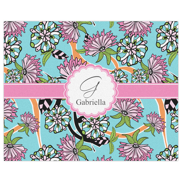 Summer Flowers Indoor / Outdoor Rug - 8'x10' - Front Flat