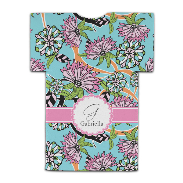 Summer Flowers Jersey Bottle Cooler - BACK (flat)