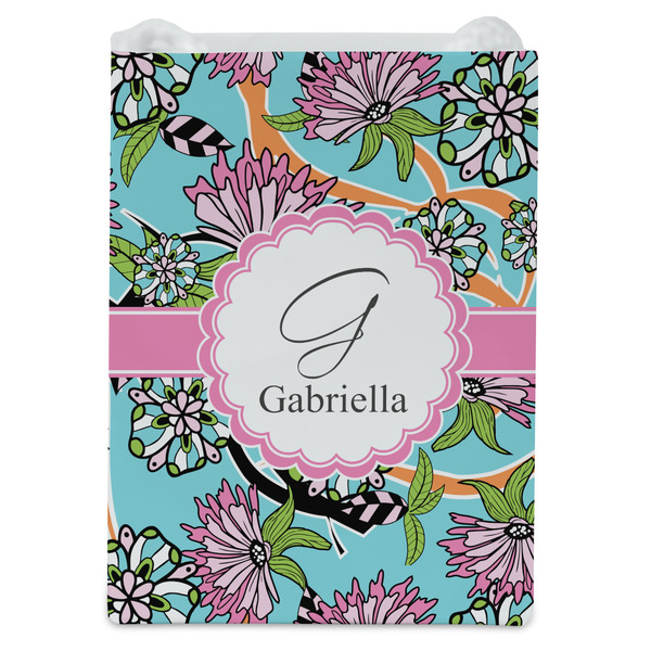 Summer Flowers Jewelry Gift Bag - Gloss - Front