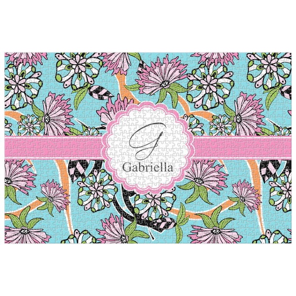 Custom Summer Flowers Jigsaw Puzzle - 1000-piece (Personalized)