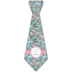 Summer Flowers Iron On Tie - 4 Sizes w/ Name and Initial