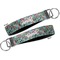 Summer Flowers Key-chain - Metal and Nylon - Front and Back
