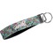 Summer Flowers Webbing Keychain FOB with Metal