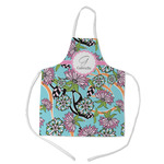 Summer Flowers Kid's Apron w/ Name and Initial