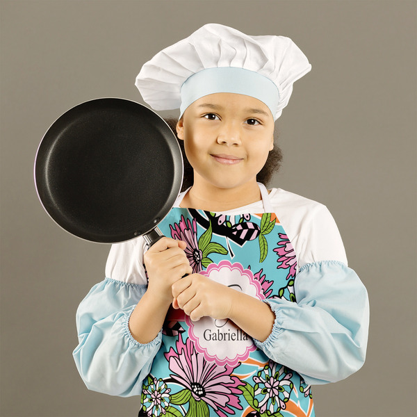Summer Flowers Kid's Aprons - Medium - Lifestyle