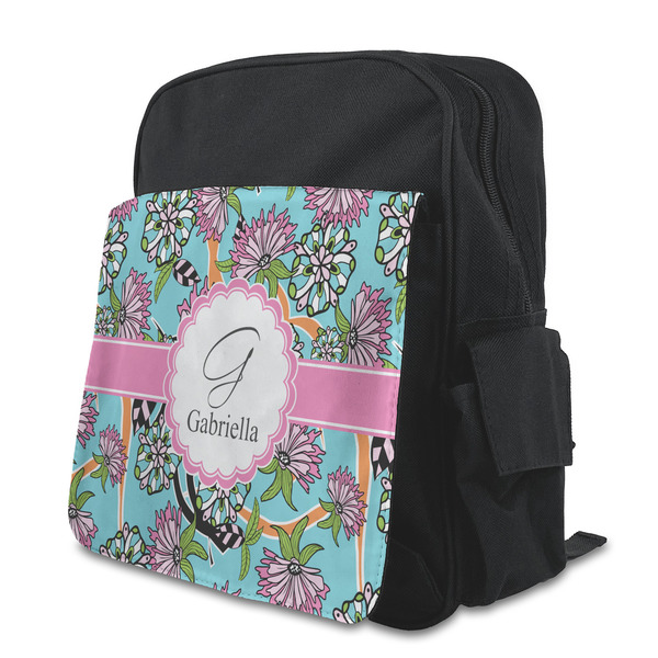 Custom Summer Flowers Preschool Backpack (Personalized)