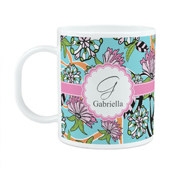 Summer Flowers Plastic Kids Mug (Personalized)