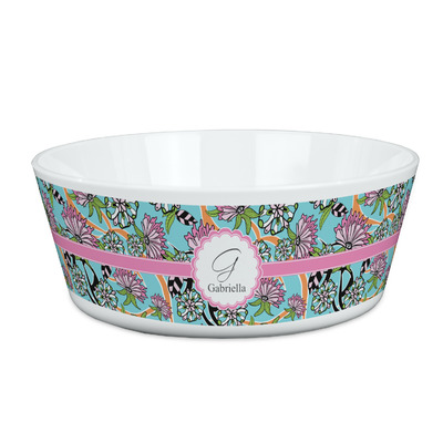 Summer Flowers Kid's Bowl (Personalized)
