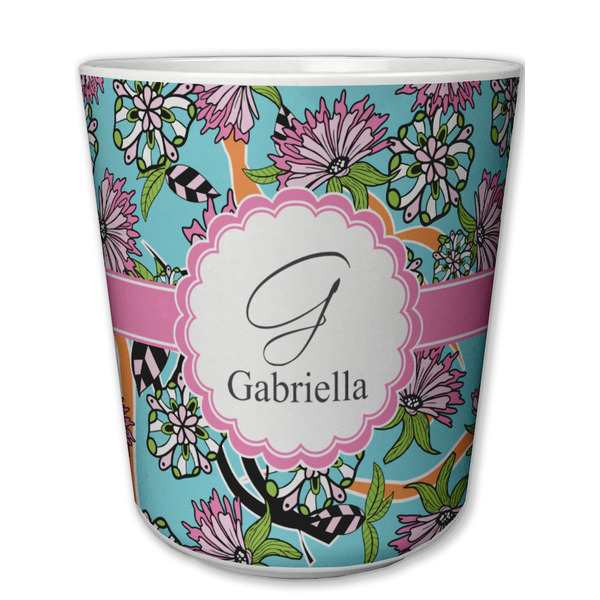 Custom Summer Flowers Plastic Tumbler 6oz (Personalized)