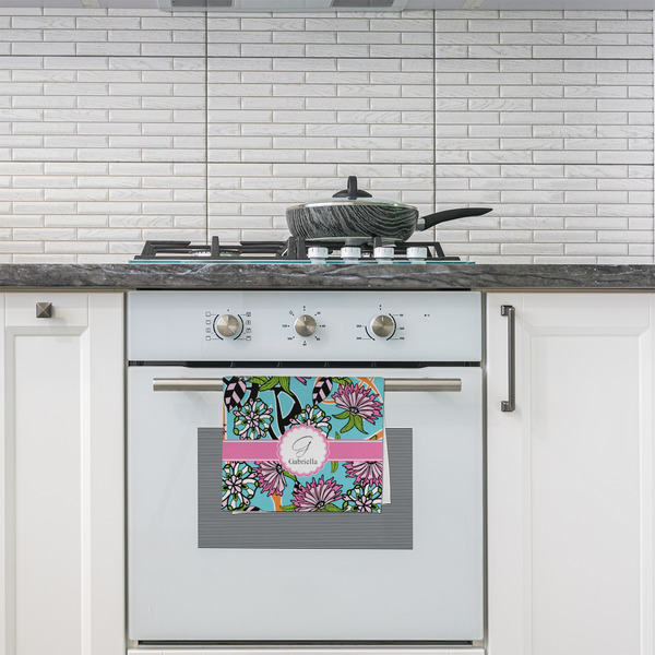 Summer Flowers Kitchen Towel - Poly Cotton - Lifestyle