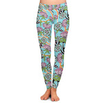Summer Flowers Ladies Leggings - Extra Small