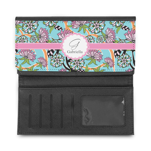 Summer Flowers Ladies Wallet - Half Way Open