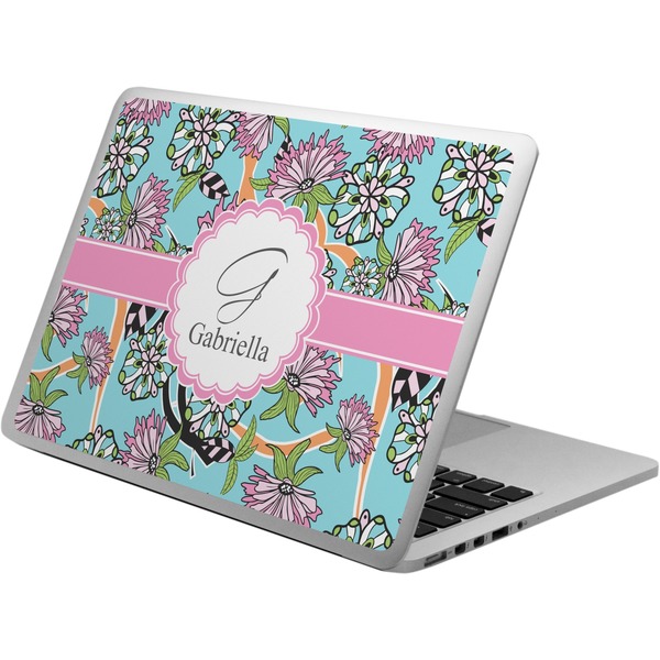 Custom Summer Flowers Laptop Skin - Custom Sized (Personalized)
