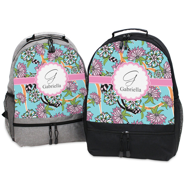 Summer Flowers Large Backpacks - Both