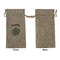 Summer Flowers Large Burlap Gift Bags - Front Approval