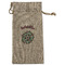 Summer Flowers Large Burlap Gift Bags - Front