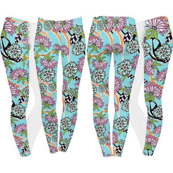 Summer Flowers Leggings Turn Around - Apvl