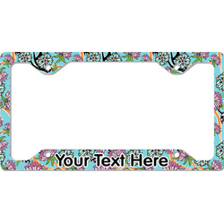 Summer Flowers License Plate Frame - Style C (Personalized)