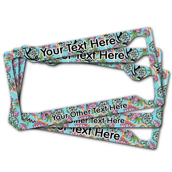 Summer Flowers License Plate Frames - (PARENT MAIN)