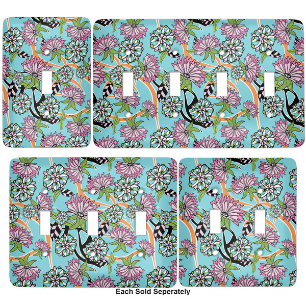 Summer Flowers Light Switch Covers all sizes