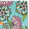 Summer Flowers Linen Placemat - DETAIL