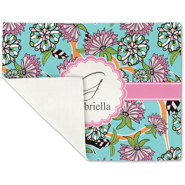 Summer Flowers Linen Placemat - Folded Corner (single side)