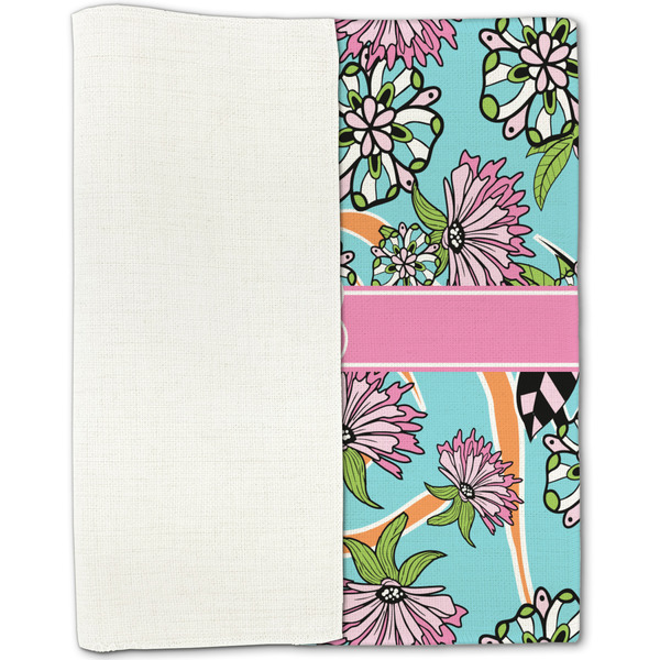 Summer Flowers Linen Placemat - Folded Half