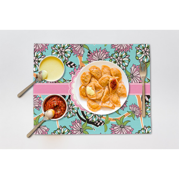 Summer Flowers Linen Placemat - Lifestyle (single)