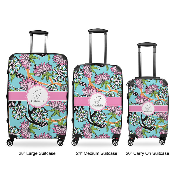 Summer Flowers Luggage Bags all sizes - With Handle