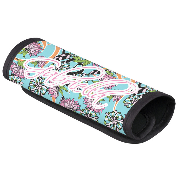 Custom Summer Flowers Luggage Handle Cover (Personalized)