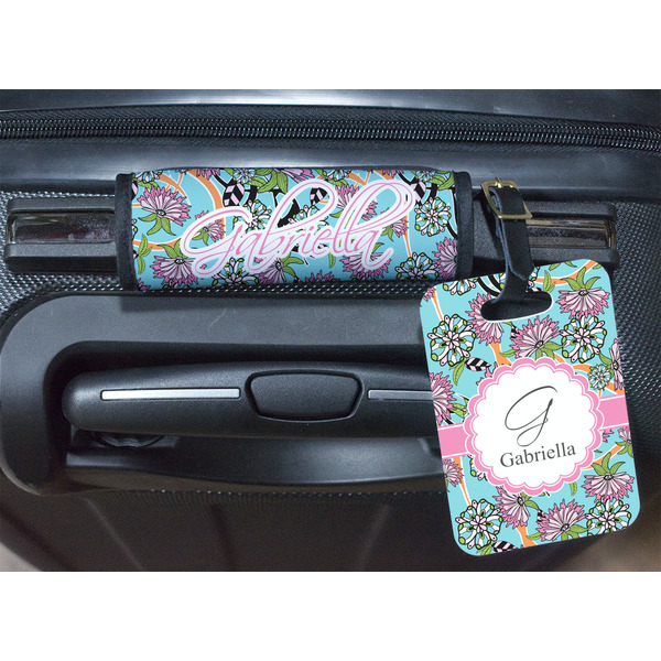 Summer Flowers Luggage Wrap & Tag