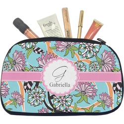 Summer Flowers Makeup / Cosmetic Bag - Medium (Personalized)