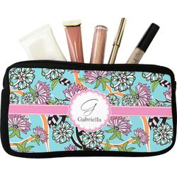 Summer Flowers Makeup / Cosmetic Bag (Personalized)